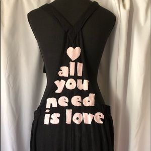 Love Tree Linen Jumpsuit Size M Black